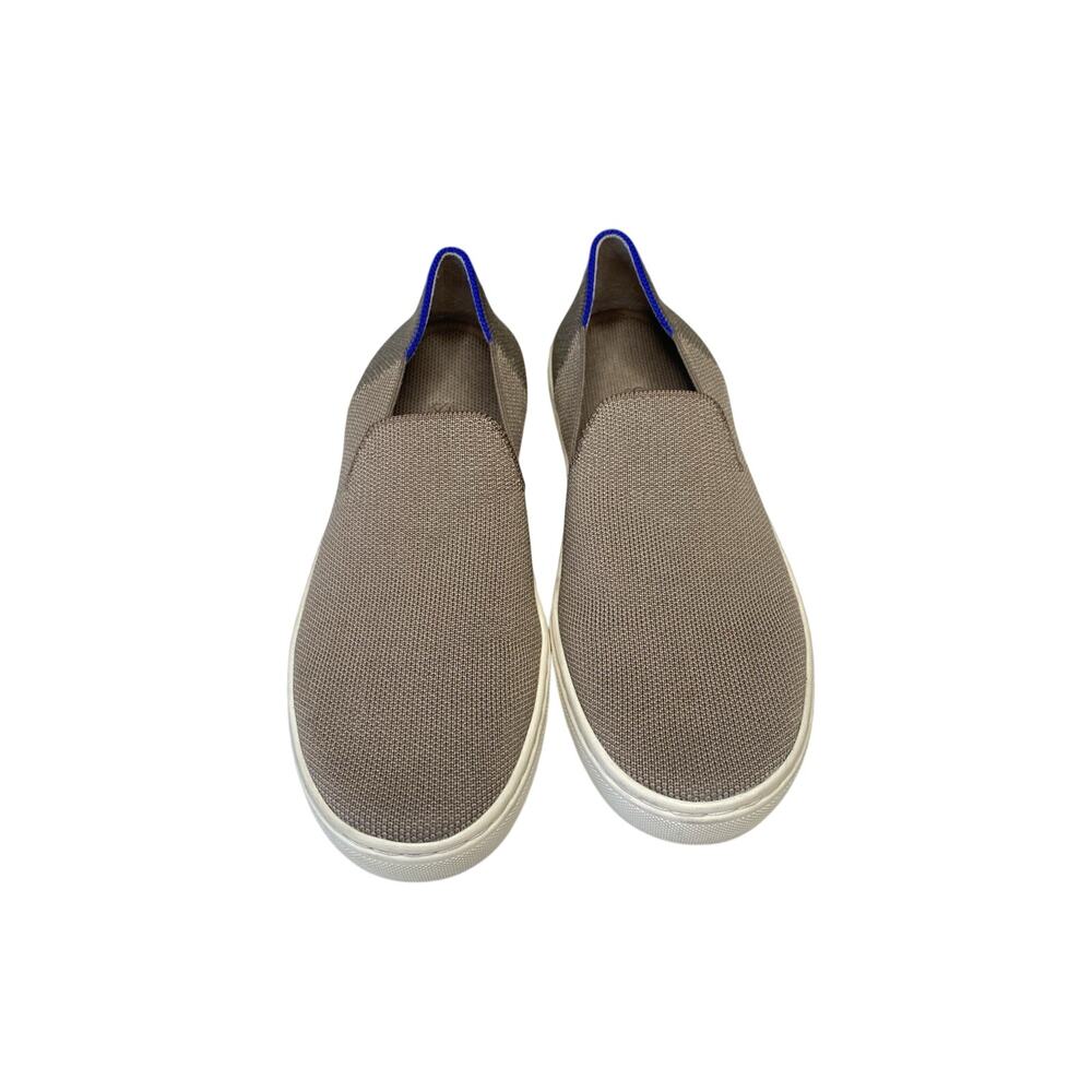 Rothys Original Slip On Sneaker Womens 7.5 Knit Latte Tan Washable Classic Shoe